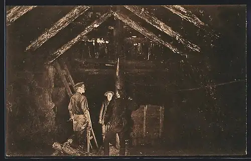 AK Förderstrecke mit Bockzimmerung