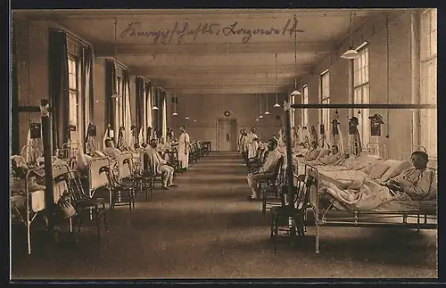 AK Verletzte und kranke Bergarbeiter im Knappschaftslazarett