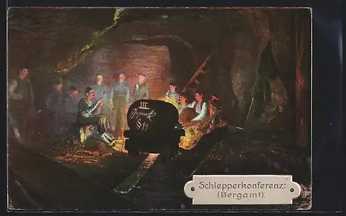 AK Schlepperkonferenz beim Bergamt im Schacht