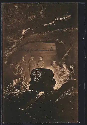 AK Bergparlament im Kohlebergwerk