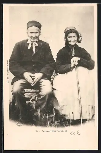 AK Burgund / Bourgogne, Paysans Morvandeaux