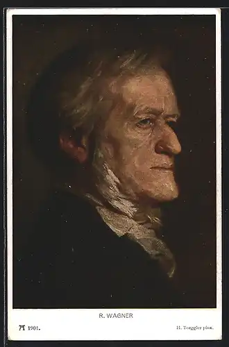 AK Portrait Richard Wagner, deutscher Komponist, Dramatiker, Schriftsteller, Theaterregisseur und Dirigent