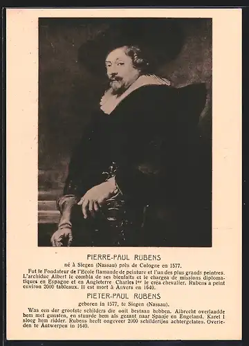 AK Der Maler Pieter-Paul Rubens geboren 1577