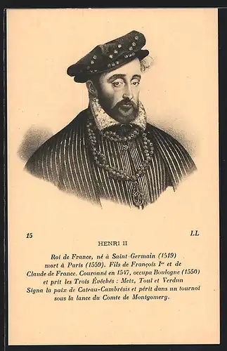 AK Henri II, Roi de France, né à Saint-Germain