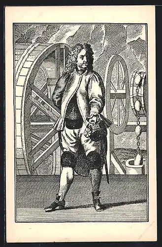 AK Portrait eines Bergbauführers