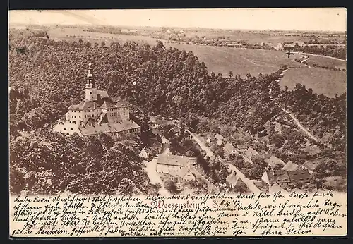 AK Weesenstein i. S., Ort aus der Vogelschau