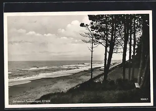 AK Funkenhagen, Strandpartie bei Wellengang