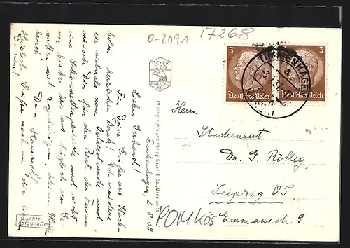 AK Funkenhagen, Strandpartie bei Wellengang