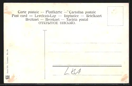 Künstler-AK F.Perlberg: Baalbek, Ortspanorama