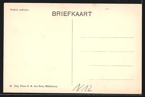 AK Middelburg, Marktdag, Marktszene mit Verkaufständen