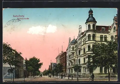AK Insterburg, Blick in die Wilhelmstrasse