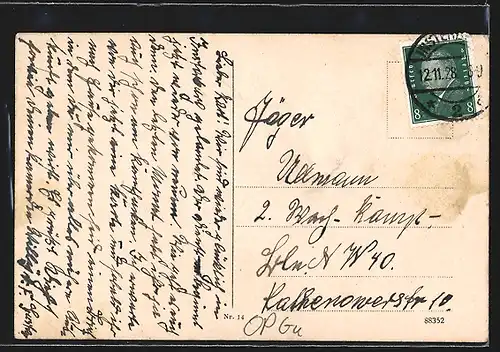 AK Insterburg, Blick in die Wilhelmstrasse