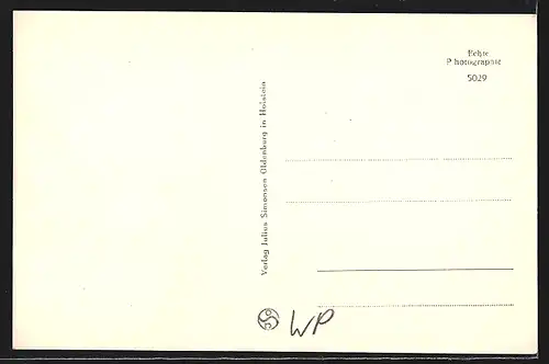 AK Gotenhafen, Strassenpartie am Postamt