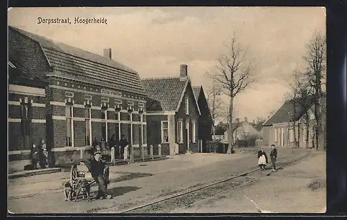 AK Hoogerheide, Dorpstraat, Railway Station