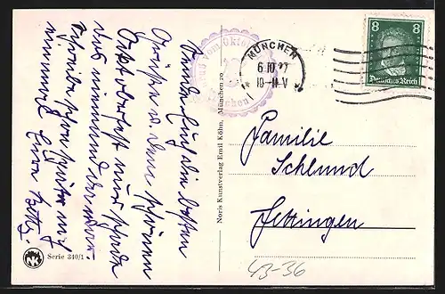 AK München, Oktoberfest - Münchner Kindl auf dem Pferd vom Biertransport