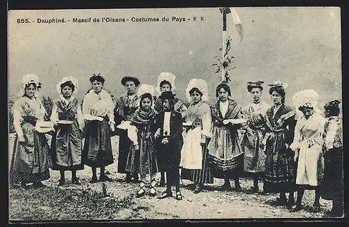 AK Dauphiné, Massif de l`Orleans, Costume du Pays