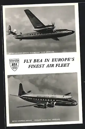 AK British European Airways Elisabethan and Viscount