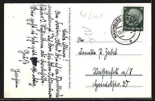 AK Schnellroda, Dorfstrasse, Kriegerdenkmal 1914 /18, Partie am Teich