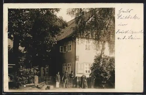 Foto-AK Friedland /Leine, Das Haus Lübbecke im Jahre 1911