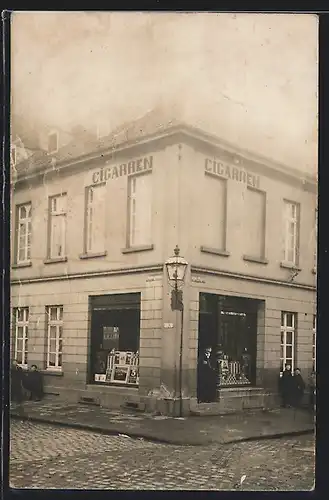 Foto-AK Krefeld, Südwall Ecke Peterstrasse anno 1912