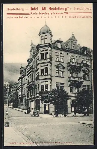 AK Heidelberg, Privat-Hotel und Pension Alt-Heidelberg, Rohrbacherstrasse 29