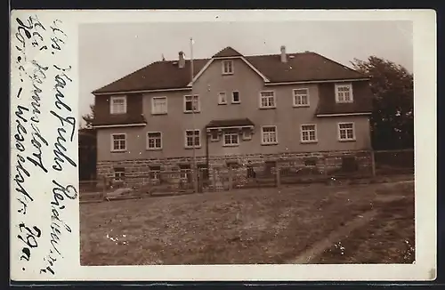 Foto-AK Reichenbach /Hermsdorf, Haus in der Strasse 29 a 1934