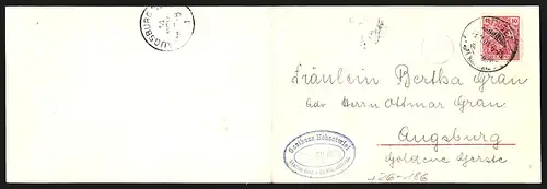 Klapp-Künstler-AK Eugen Felle: Singen, Ortsansicht mit Hohentwiel