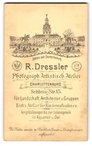 Fotografie R. Dressler, Berlin-Charlottenburg, Schloss-Str. 15, Ansicht Charlottenburg, Blick auf`s Schloss Charlottenburg