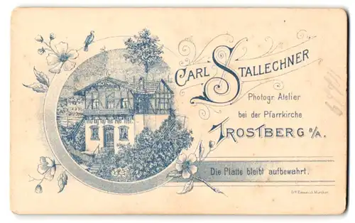 Fotografie Carl Stallechner, Trostberg a. Alz, Ansicht Trostberg a. Alz, Blick zum Ateliershaus