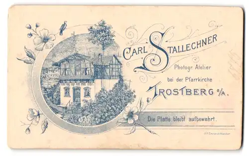 Fotografie Carl Stallechner, Trostberg a. Alz, Ansicht Trostberg a. Alz, Blick auf das Ateliershaus