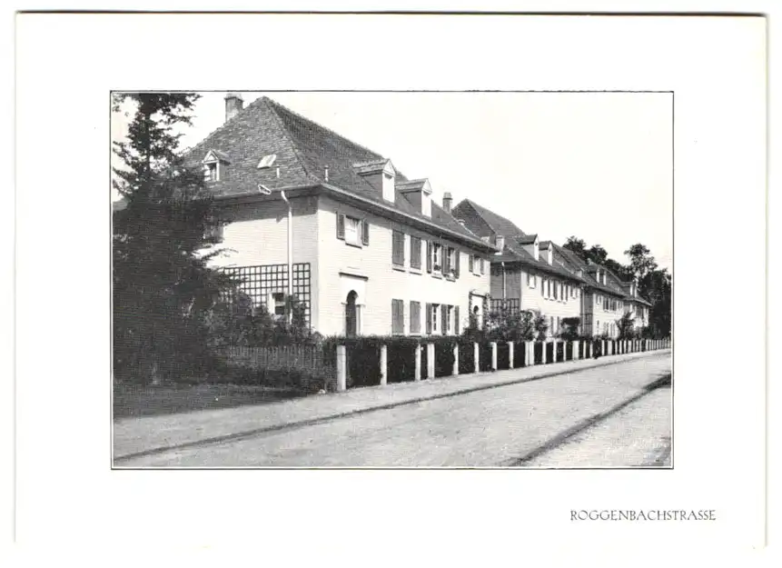 Fotoalbum mit 15 Lichtdrucken, Ansicht Karlsruhe, Hardtwald-Siedlung, Friedrich-Wolff-Str., Hindenburgstr., Waldring 1