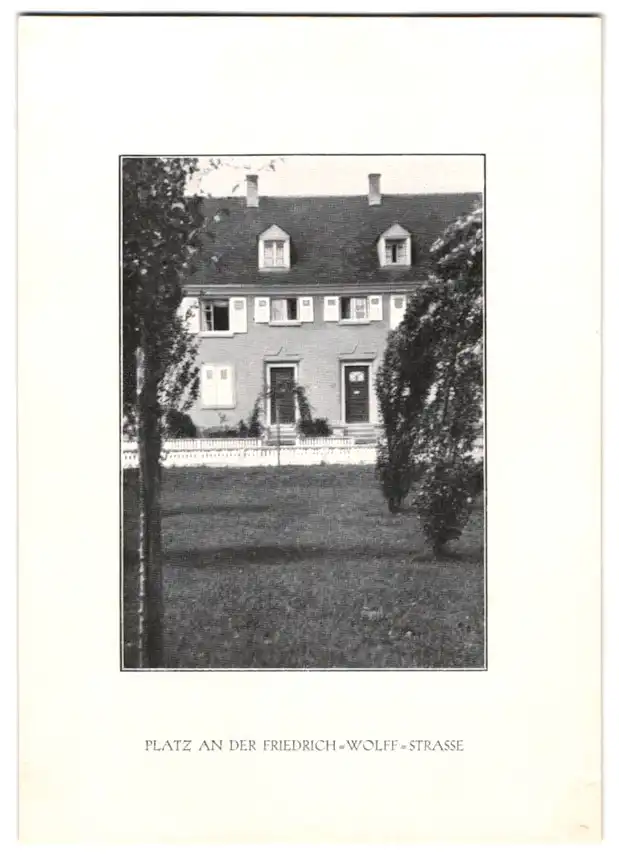 Fotoalbum mit 15 Lichtdrucken, Ansicht Karlsruhe, Hardtwald-Siedlung, Friedrich-Wolff-Str., Hindenburgstr., Waldring 11