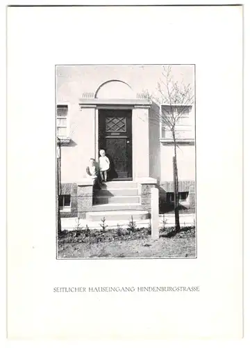 Fotoalbum mit 15 Lichtdrucken, Ansicht Karlsruhe, Hardtwald-Siedlung, Friedrich-Wolff-Str., Hindenburgstr., Waldring