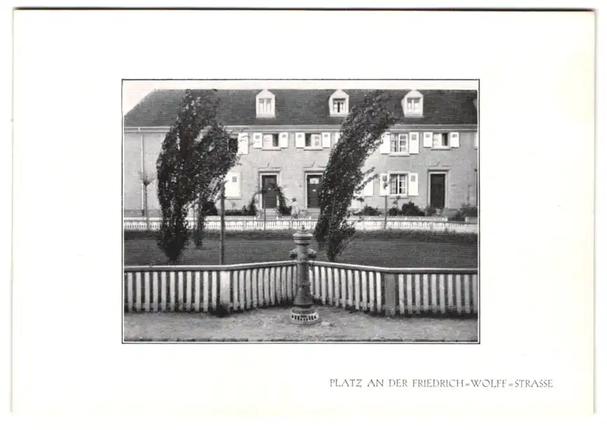 Fotoalbum mit 15 Lichtdrucken, Ansicht Karlsruhe, Hardtwald-Siedlung, Friedrich-Wolff-Str., Hindenburgstr., Waldring 6