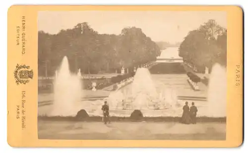 Fotografie Henri Guerard, Paris, Ansicht Versailles, Bassin de Neptune a Versailles