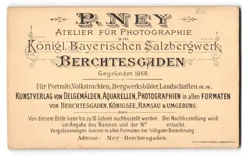 Fotografie P. Ney, Berchtesgaden, Ansicht Berchtesgaden, Touristen besichtigen das Salzbergwerk