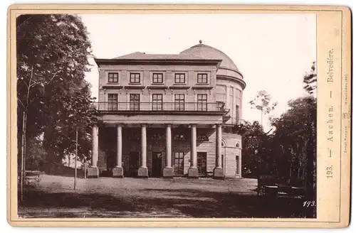 Fotografie Ernst Roepke, Wiesbaden, Ansicht Aachen, Belvedere
