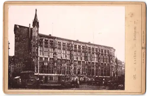 Fotografie Ernst Roepke, Wiesbaden, Ansicht Aachen, Rathaus