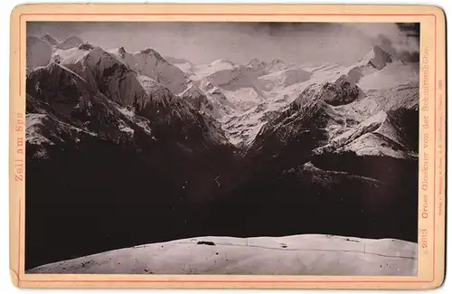 Fotografie Römmler & Jonas, Dresden, Ansicht Zell am See, Gross Glockner von der Schmittenhöhe gesehen