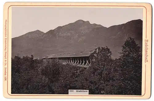 Fotografie Stengel & Co., Dresden, Ansicht Reichenhall, Gradirhaus, Gradierwerk