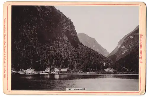 Fotografie Stengel & Markert, Dresden, Ansicht Hallstatt / Salzkammergut, Gosaumühle mit Seeblick