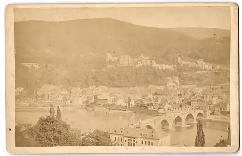 Fotografie unbekannter Fotograf, Ansicht Heidelberg, Blick über die Stadt
