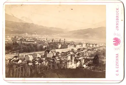 Fotografie C. A. Czichna, Innsbruck, Ansicht Innsbruck, Stadt-Panorama