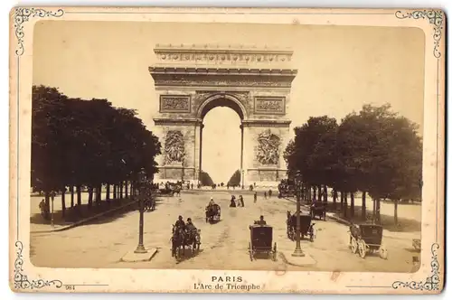 Fotografie unbekannter Fotograf, Ansicht Paris, L'Arc de Triomphe