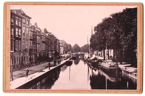 Fotografie unbekannter Fotograf, Ansicht La Haye, Le Canal Le Spui