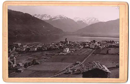 Fotografie Römmler & Jonas, Dresden, Ansicht Zell am See, Ortschaft vom Calvarienberg gesehen