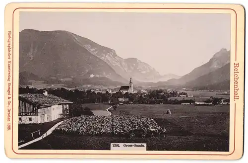 Fotografie Stengel & Co., Dresden, Ansicht Gross-Gmain, Panorama der Ortschaft