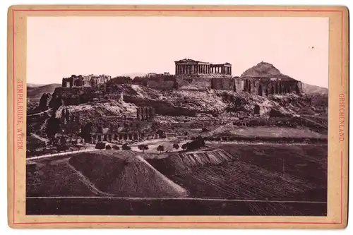 Fotografie unbekannter Fotograf, Ansicht Athen, Akropolis Tempelruine