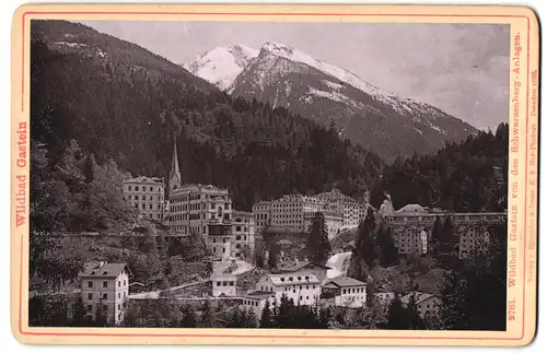 Fotografie Römmler & Jonas, Dresden, Ansicht Wildbad Gastein, Blick von den Schwarzenberg-Anlagen