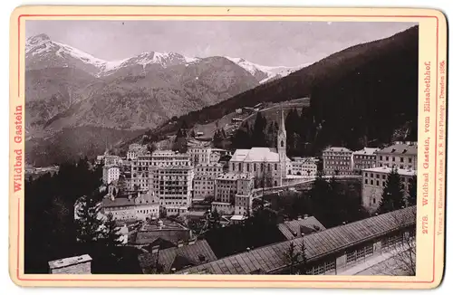 Fotografie Römmler & Jonas, Dresden, Ansicht Wildbad Gastein, Blick vom Elisabethhof